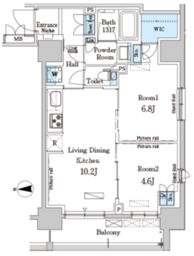 パークアクシス上野・稲荷町 903 間取り図
