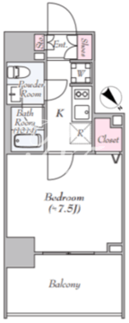 ログ浅草クラシック 203 間取り図