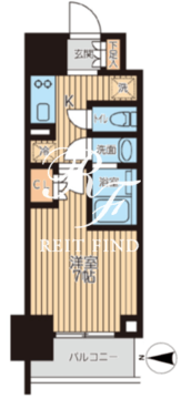 クロスレジデンス蒲田2 705 間取り図
