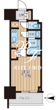 クロスレジデンス蒲田2 1003 間取り図