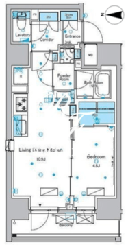 ルフォンプログレ浅草入谷 1304 間取り図