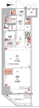 ハーモニーレジデンス東京大島ザ・ガーデン 401 間取り図