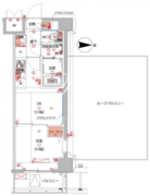 ハーモニーレジデンス東京大島ザ・ガーデン 704 間取り図