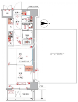 ハーモニーレジデンス東京大島ザ・ガーデン 704 間取り図