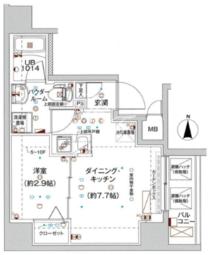 スパシエルクス亀戸 704 間取り図