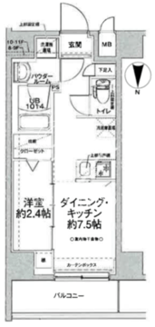 スパシエルクス亀戸 501 間取り図