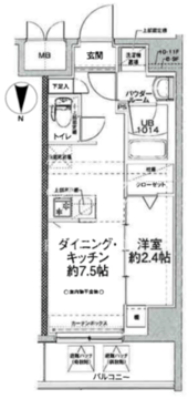 スパシエルクス亀戸 503 間取り図