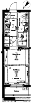 アークマーク三軒茶屋 106 間取り図