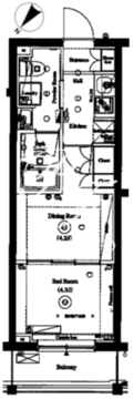 アークマーク三軒茶屋 307 間取り図