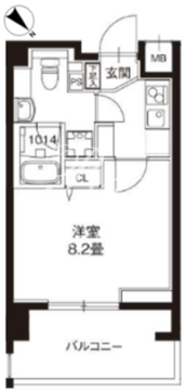 レオーネ錦糸町2 704 間取り図