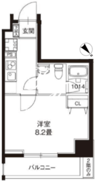 レオーネ錦糸町2 606 間取り図