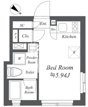 ファーレ大塚 2-301 間取り図