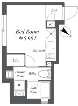 ファーレ大塚 2-302 間取り図