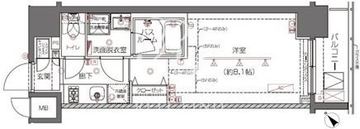 ズーム都立大学 306 間取り図