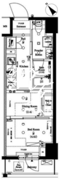アークマーク水天宮前1 702 間取り図