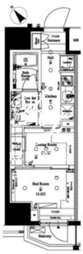 アークマーク水天宮前1 801 間取り図