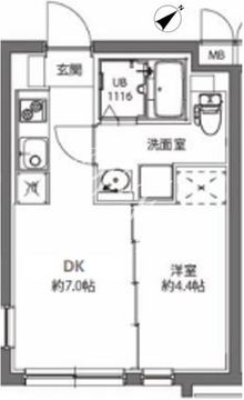 ディームス大井町フォレスト フォレスト505 間取り図