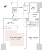 セントラルパークタワー・ラ・トゥール新宿 3603 間取り図