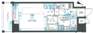 ズーム西新宿 902 間取り図