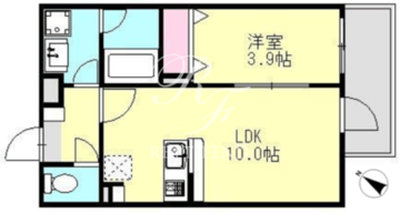 クレストレジデンス品川 A-302 間取り図