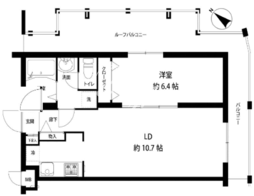 レオーネ馬込 507 間取り図