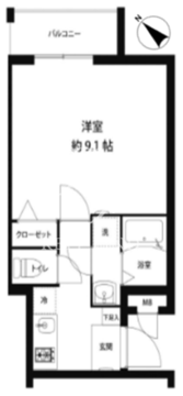 レオーネ馬込 301 間取り図
