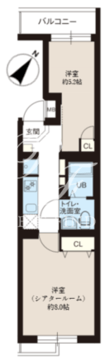 レピュア神楽坂レジデンス 201 間取り図