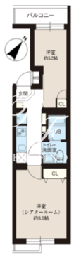 レピュア神楽坂レジデンス 401 間取り図