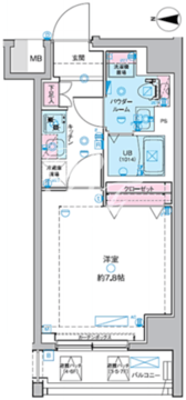 ジェノヴィア田町スカイガーデン 201 間取り図