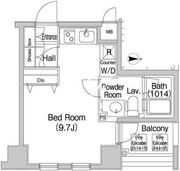 コンフォリア愛宕 804 間取り図