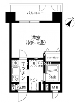 プライムアーバン田町 706 間取り図