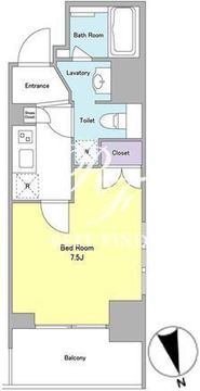 ラベイユ麻布十番 702 間取り図