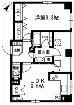 レジディア東日本橋 1002 間取り図