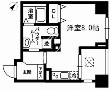 レジディア東日本橋 503 間取り図