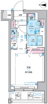 ジェノヴィア田町スカイガーデン 601 間取り図