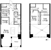 河田町ガーデン 1-102 間取り図