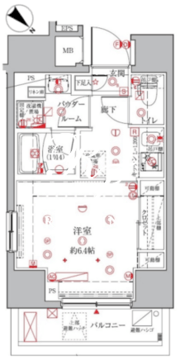 クレイシアIDZ三田 801 間取り図