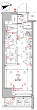 クレイシアIDZ三田 403 間取り図