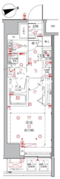 クレイシアIDZ三田 503 間取り図