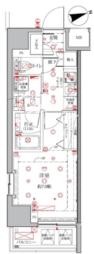 クレイシアIDZ三田 703 間取り図