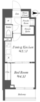 ブランシエスタ本所吾妻橋 305 間取り図