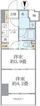 フェリーチェ錦糸町 1103 間取り図
