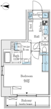 プライマル江東住吉 204 間取り図