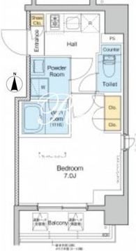 プラウドフラット浅草ディアージュ 301 間取り図