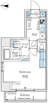 プライマル江東住吉 304 間取り図