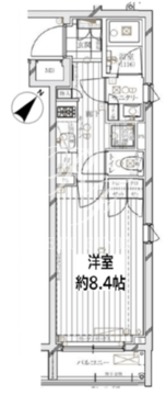 レガリス文京大塚 406 間取り図