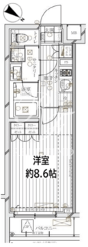 レガリス文京大塚 104 間取り図