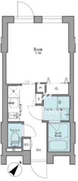 リーガランド武蔵小山 302 間取り図