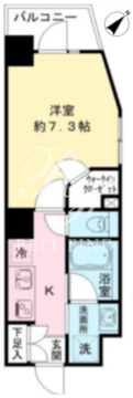 モディア文京小石川 204 間取り図
