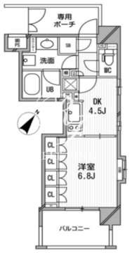 ライオンズシティ白金高輪 307 間取り図